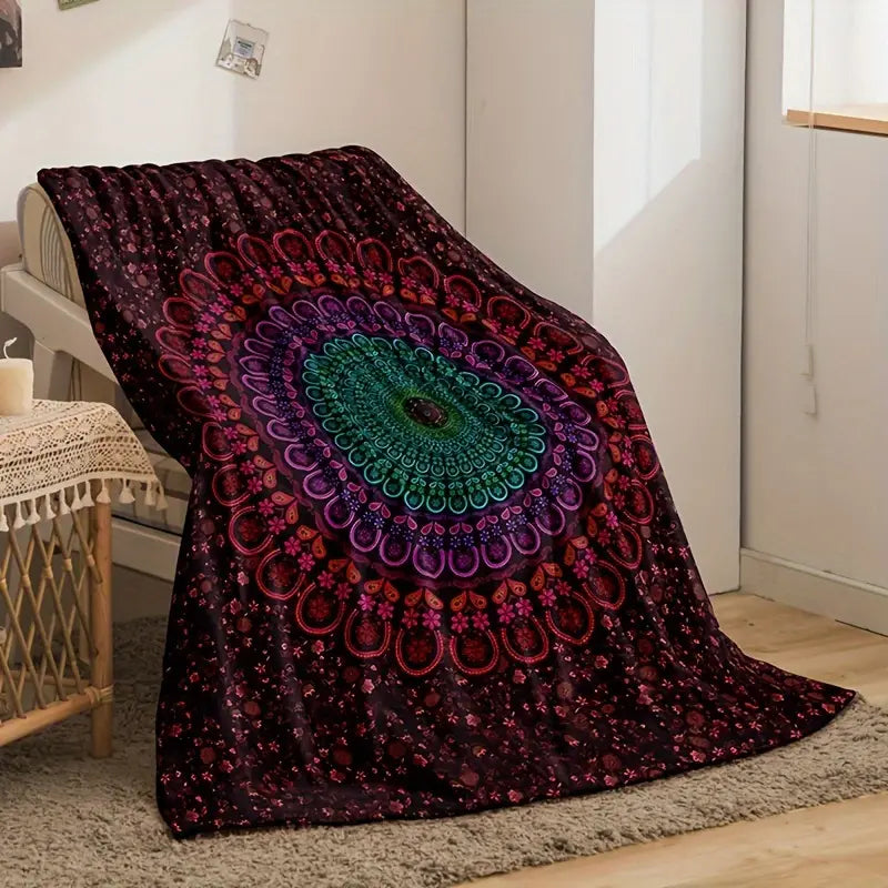 Mandala Bohemian Blanket - Super Soft and Fluffy