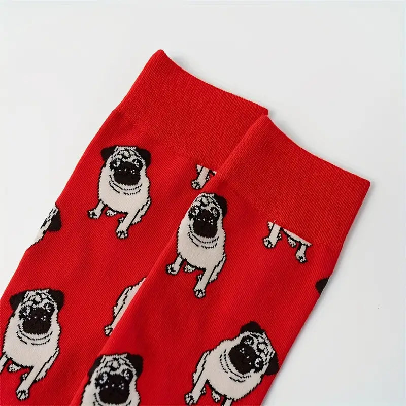 Pug Casual cotton socks