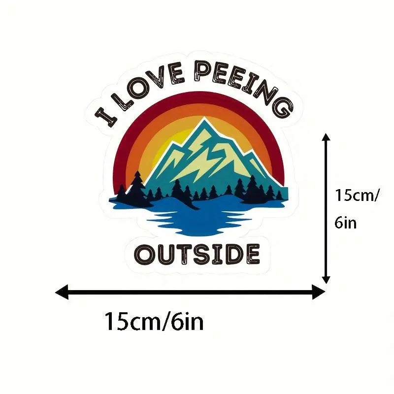 I Love Peeing Outside - Sticker