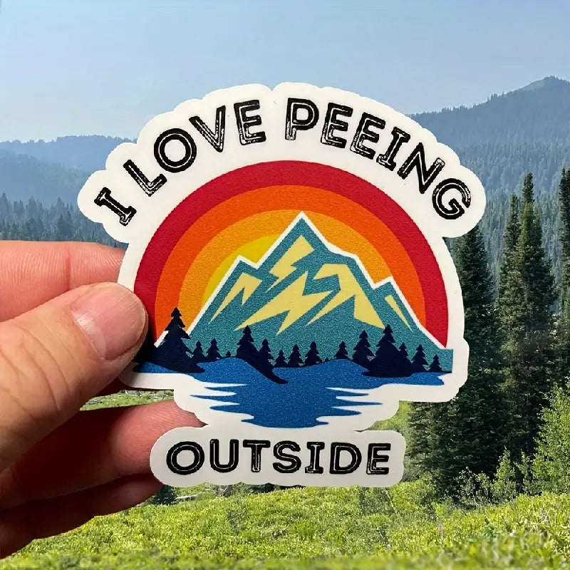 I Love Peeing Outside - Sticker