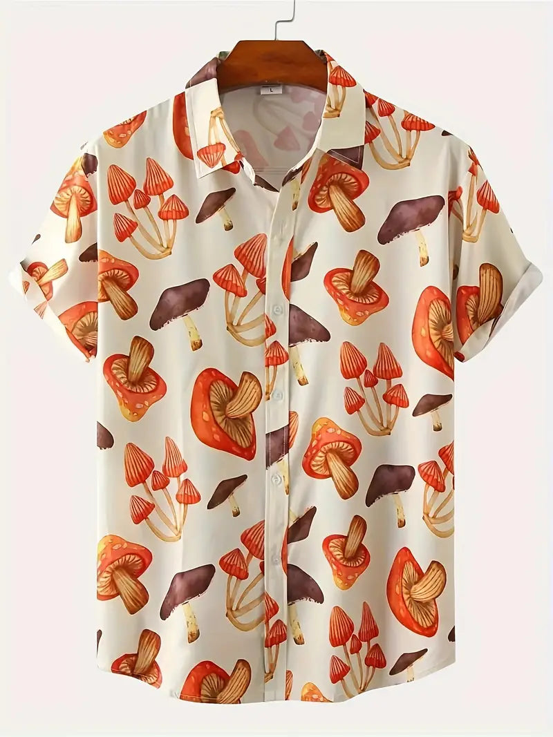 Men's Mushroom Vibrant Shirt