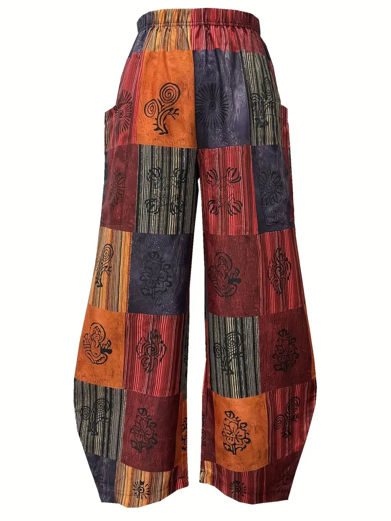 Bohemian Wide Style Pants - Women