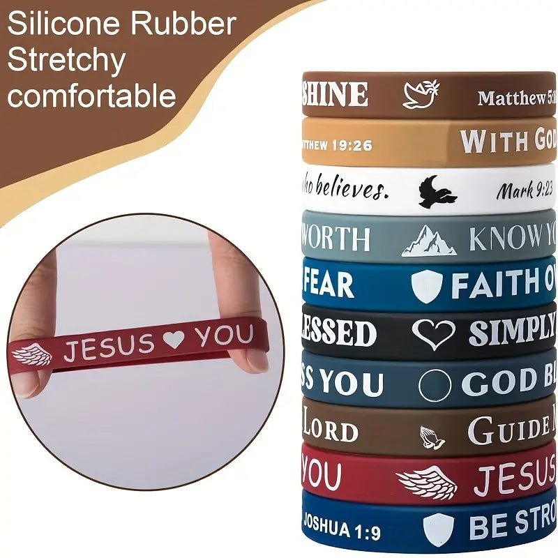 Silicon wrist band - Faith (Random allocation as all profits to those in need)