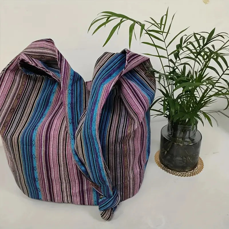 Bohemian Shoulder Bags with Soft Canva - Large