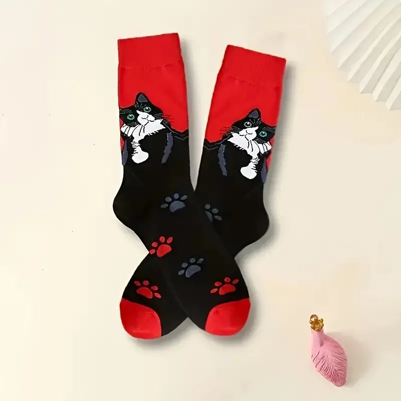 Cat Cotton Casual Socks