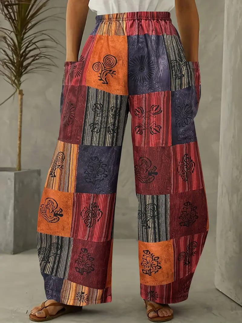 Bohemian Wide Style Pants - Women