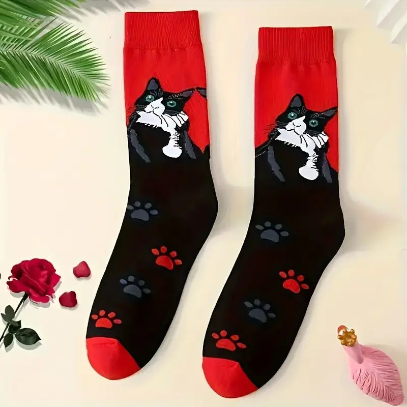 Cat Cotton Casual Socks