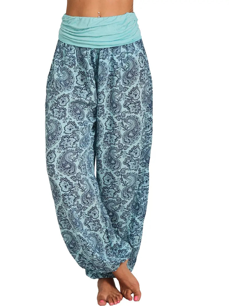 Floral Paisley Harem Pants