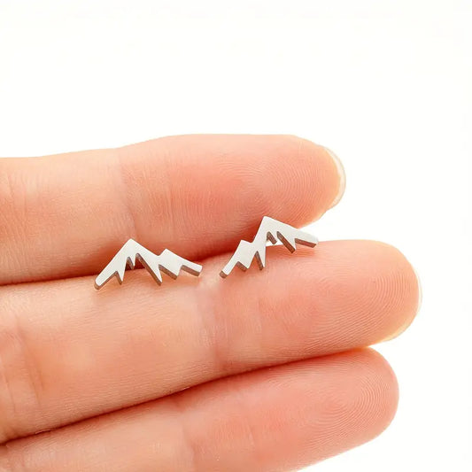 Mountain Peak Stud Earrings