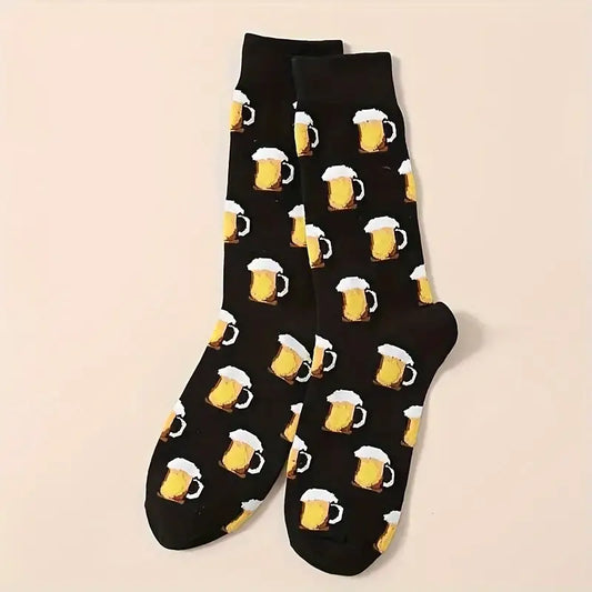 Beer Cotton Casual Socks