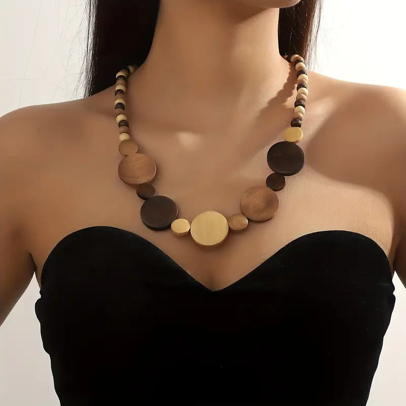 Wooden handmade Necklace