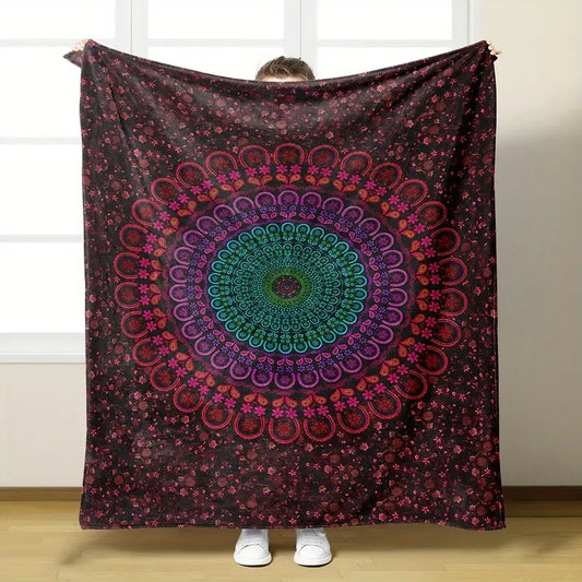 Mandala Bohemian Blanket - Super Soft and Fluffy