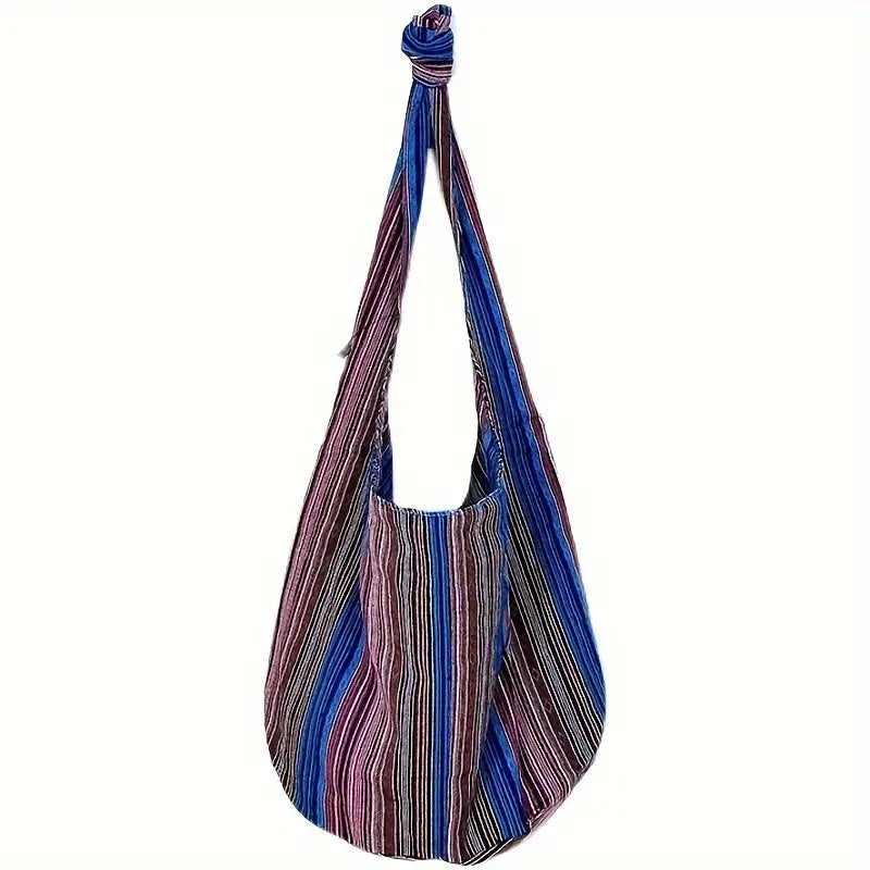 Bohemian Shoulder Bags with Soft Canva - Large