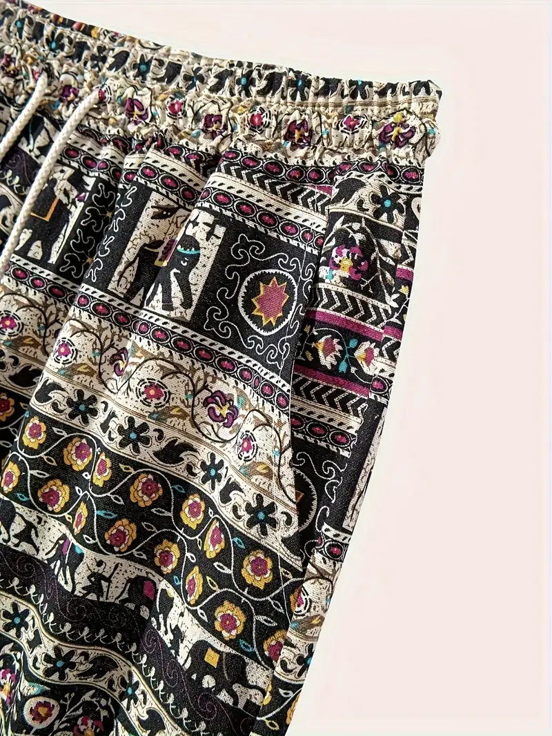 Elephant style Hippie Casual Short