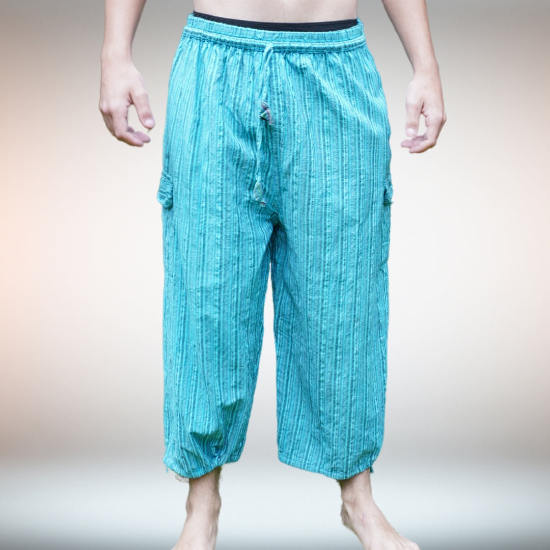 3/4 Mens Pants Summer Beach Pants