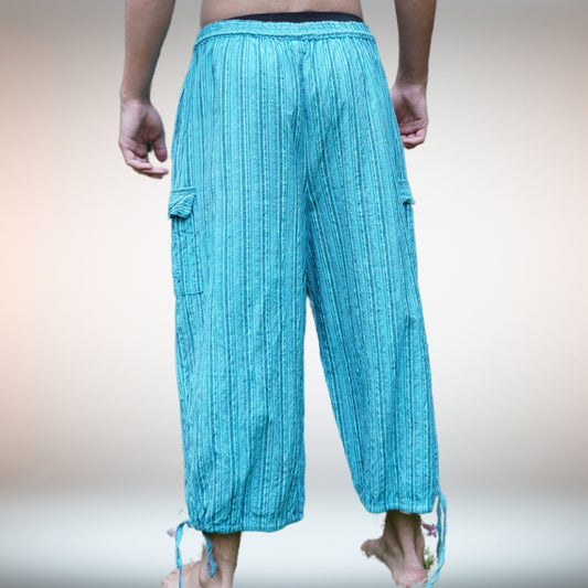 3/4 Mens Pants Summer Beach Pants