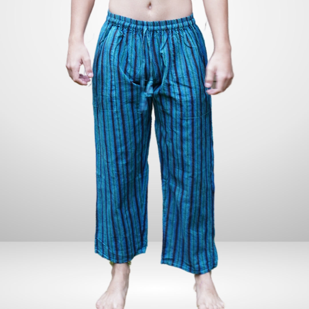 Stripped Boho 100% Cotton Flexi Fit Hippie Summer Pants