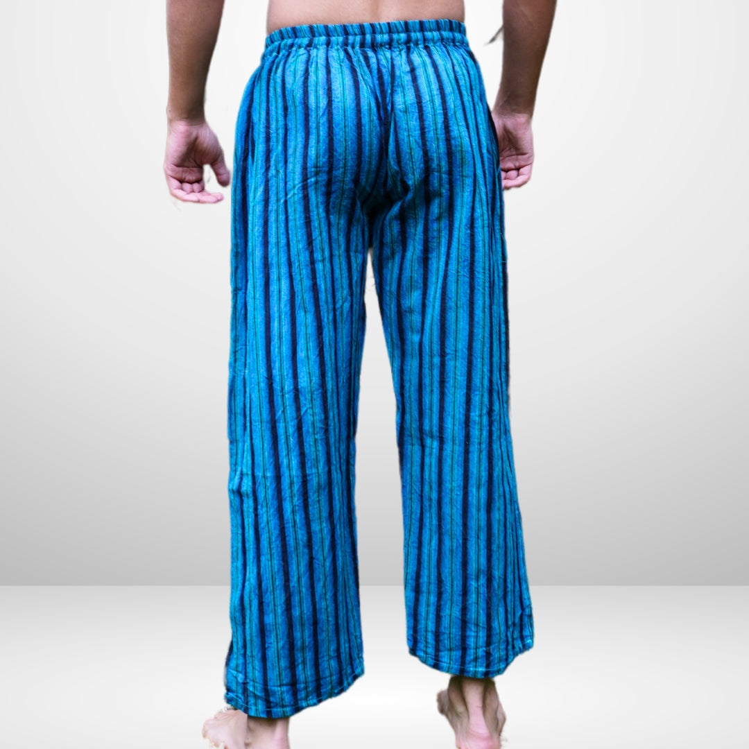 Stripped Boho 100% Cotton Flexi Fit Hippie Summer Pants