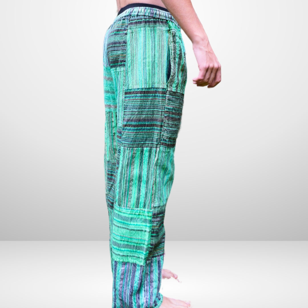 Stripped Boho 100% Cotton Flexi Fit Hippie Summer Pants